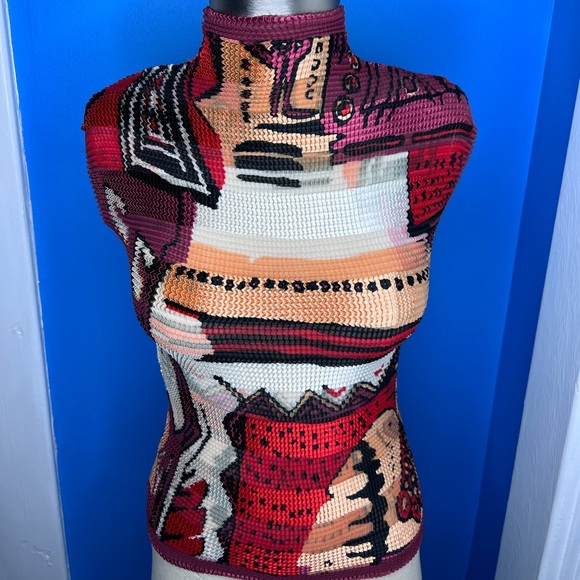 Tops - Vintage print blouse